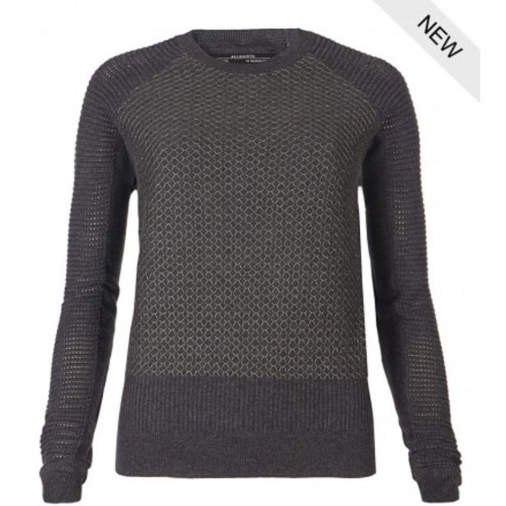 ALLSAINTS Trelone Charcoal Raglan Sweater